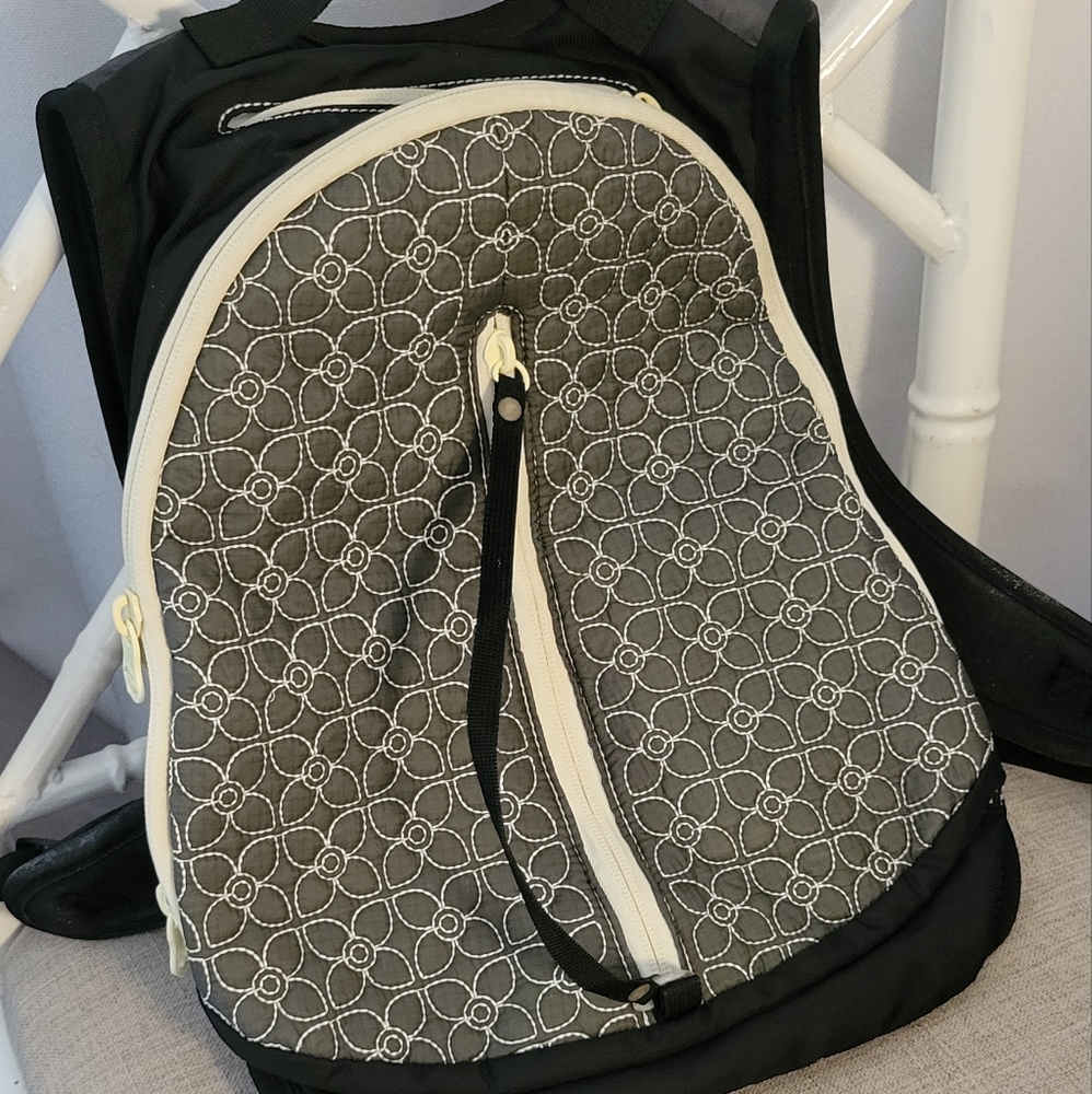 Sherpani Black and Gray Patterned Bag